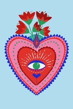 Sacred Heart, Love Illustration