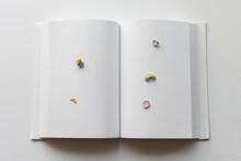 Rainbows In Open Book