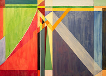 One Of A Series Of Geometric Abstract Paintings; Each Evolving From The Previous Painting. 