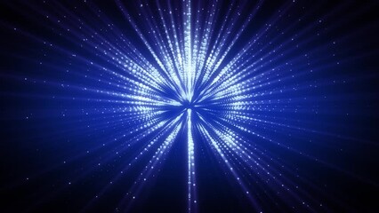 Wall Mural - Abstract background shiny futuristic fancy geometry object transforming loop
