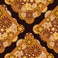  Beautiful and Simple Geometrical Flower Seamless Surface Pattern Design