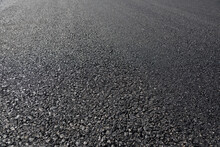 Asphalt Road Low Angle Pavement Background View