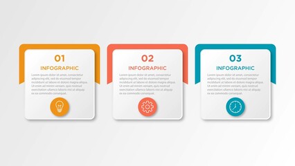 timeline infographic design element and number options. business concept with 3 steps. can be used f