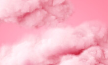 Abstract Pink Cloud Shapes. Minimal Background
Valentines Concept
