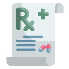 prescription flat icon