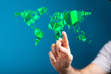 green planet concept for environment