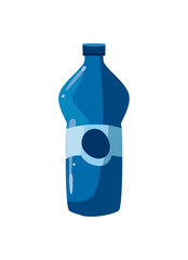 Canvas Print - blue water bottle