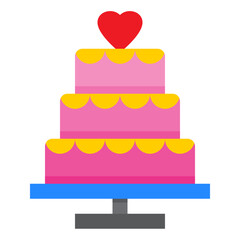 Wall Mural - cake flat style icon