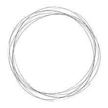 Abstract Random Circles Geometric Circular Element