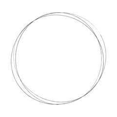 Aufkleber - Abstract random circles geometric circular element