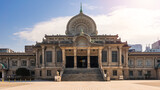 Honganji Temple located in the Tsukiji district. Jodo Shinshu Buddhist temple
