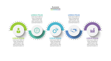 Business data visualization. timeline infographic icons designed for abstract background template milestone element modern diagram process technology digital marketing data presentation chart Vector