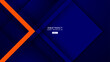 blue and orange background with abstract square shape and scratches effect, dynamic for business or sport banner concept.