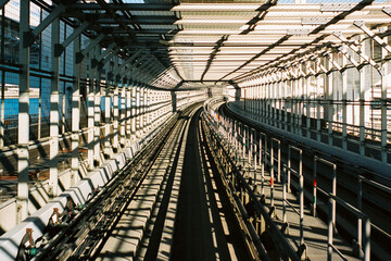 Poster - A beautiful shot of a warehouse under the sunlight