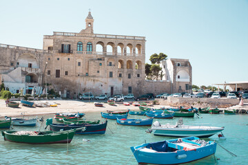 Poster - South Italy in summer, Apulian little marina near Polignano 