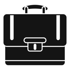 Sticker - Business case icon simple vector. Work briefcase