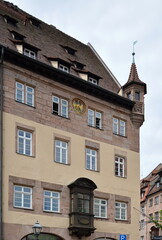 Wall Mural - Historisches Bauwerk in der Altstadt von Nürnberg, Franken, Bayern