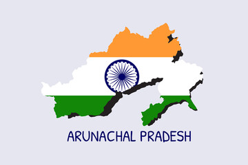 arunachal pradesh vector illustration design suitable for events in india or arunachal pradesh celebrations on 20 february