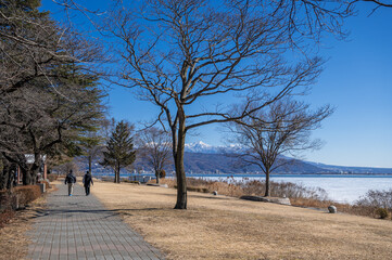 Poster - 冬の岡谷湖畔公園