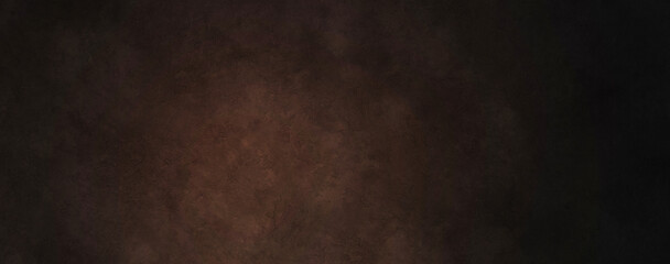 Wall Mural - Classic Hard Wall Texture Moody old brown with Black Colors Banner Background Wallpaper Vintage Old Concept