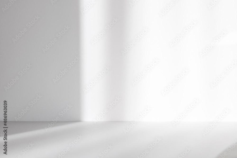 Abstract white studio background for product presentation. Empty room ...