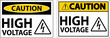 © Seetwo - Caution High Voltage Sign On White Background