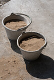 Fototapeta Pomosty - bucket of sand