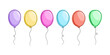 Kolorowe balony. Wektorowa ilustracja na kartki urodzinowe, zaproszenie na imprezę, romantyczny festiwal albo baby shower.