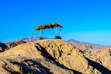 Wall Mural - View of the Bedouin building in mountains at Sinai peninsula in Egypt