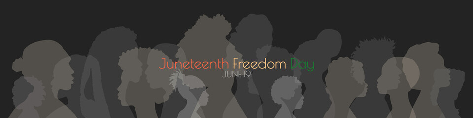 Wall Mural - Juneteenth - Freedom Day banner.