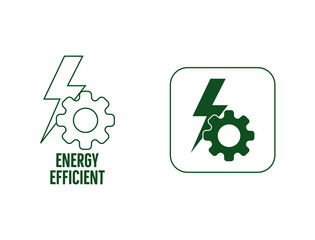 Wall Mural - energy efficient icon vector illustration