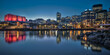 Buildings at night,  Wellington, New Zealand  night, city, water, river, skyline, reflection, lights, cityscape, bridge, building, architecture, sky, sea, dusk, panorama, downtown