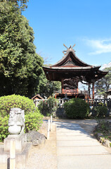 Poster - Medieval wooden pavilion in shinto temple at Achi shrine, Bikan district, Kurashiki city, Japan