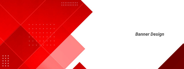 Wall Mural - Abstract geometric red pattern modern decorative design background