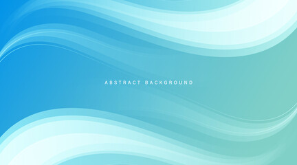 Abstract modern gradient flowing wave background. Trendy overlap smooth wave shape elements. Minimal style vibrant texture creative design. Vector Illustration