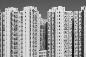 Wall Mural - Exterior of high rise residential building of public Estate in Hong Kong