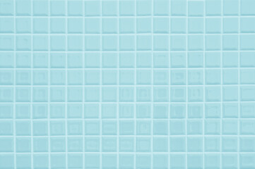 Wall Mural - Blue pastel ceramic wall and floor tiles mosaic abstract background. Design geometric wallpaper texture decoration.