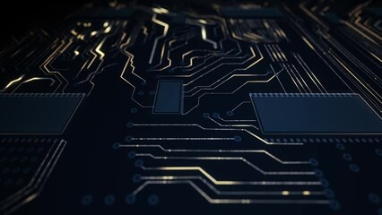 Fototapete - Technology background/Technology background of the abstract computer motherboard, can be used in the description of technological processes, science.