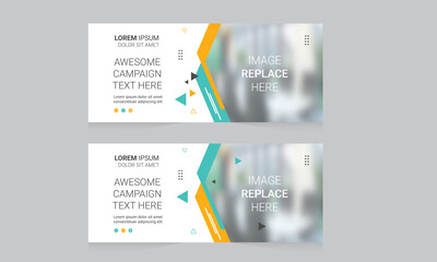 Wall Mural - Corporate Banner Layout Template Design
