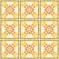 Wall Mural - Colorful ethnic geometrical pattern, vector decorative pattern for textile, fabric, wrapping paper, linens, wallpaper etc