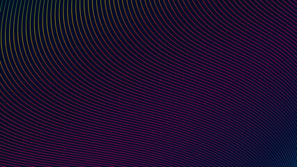 Wall Mural - abstract background vector. modern background design with rainbow colour spectrum wavy lines on blac
