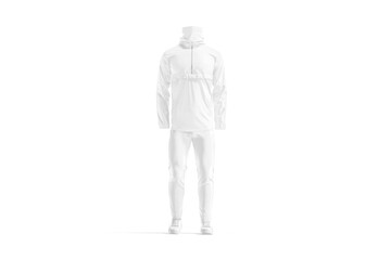 Poster - Blank white men hiking uniform mockup, front view