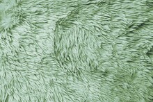 Green Fur Texture Close-up Abstract Background