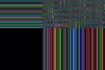 Wall Mural - abstract digital stripe pattern / abstract minimalistic background of a digital stripe pattern.