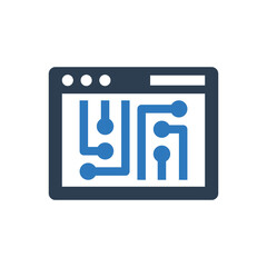 web development icon - web programming