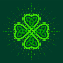 St. Patrick's Day Four-leaf Clover For Good Luck