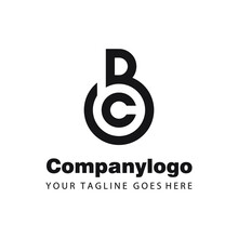 Modern Letter Bc, Letter B Company Logo Template