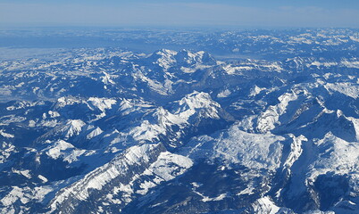 Poster - alpes...vue aérienne