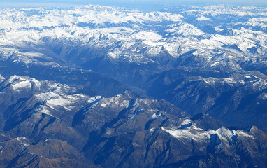 Sticker - alpes...vue aérienne