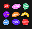 © Vladyslav - Sticker New Arrival. Stickers for products, new labels, sale badges. Vector sticker templates